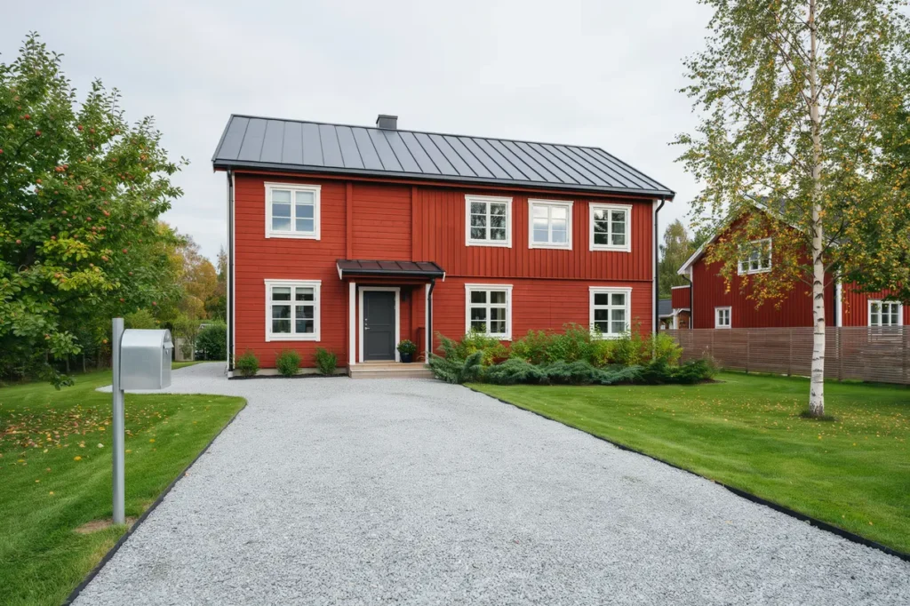 ny grusad infart med kantsten och b rlager i bollmora tyres